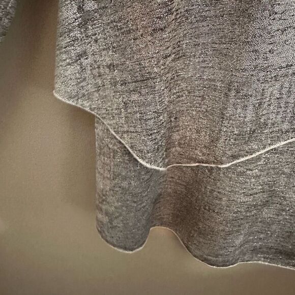 Soft Surroundings silver blouse size medium - Picture 4 of 6